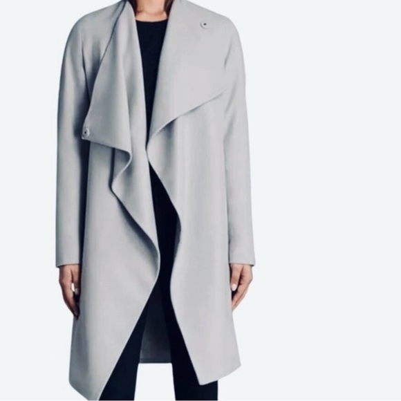 All Saints Ora Gray Coat size 4 - Picture 3 of 3